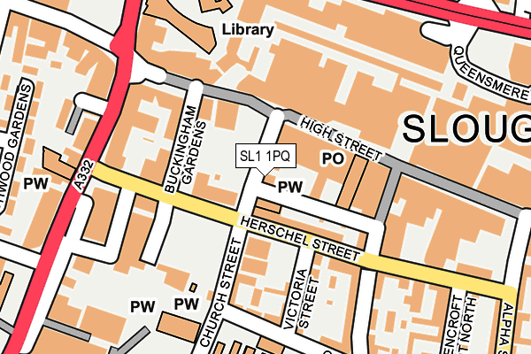 SL1 1PQ map - OS OpenMap – Local (Ordnance Survey) SL1 1PQ map - OS OpenMap – Local (Ordnance Survey)
