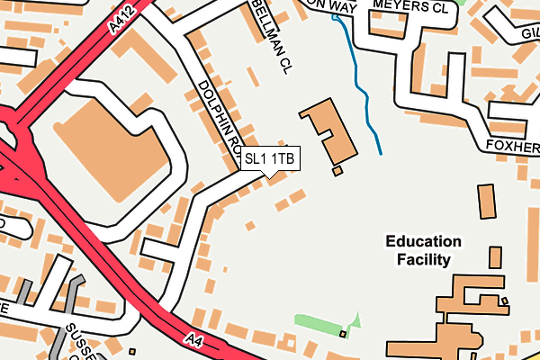 SL1 1TB map - OS OpenMap – Local (Ordnance Survey) SL1 1TB map - OS OpenMap – Local (Ordnance Survey)