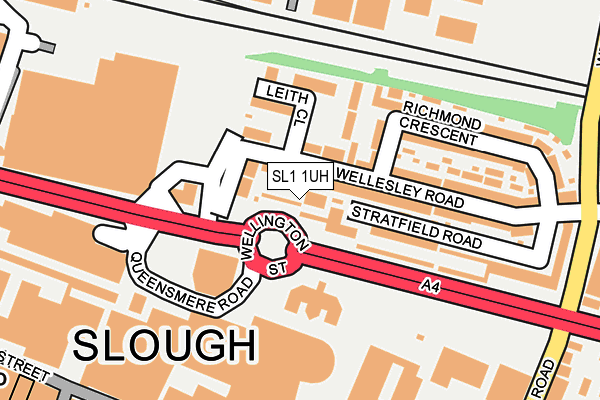 SL1 1UH map - OS OpenMap – Local (Ordnance Survey) SL1 1UH map - OS OpenMap – Local (Ordnance Survey)