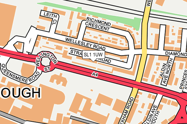 SL1 1UW map - OS OpenMap – Local (Ordnance Survey) SL1 1UW map - OS OpenMap – Local (Ordnance Survey)
