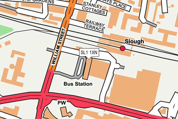 SL1 1XN map - OS OpenMap – Local (Ordnance Survey) SL1 1XN map - OS OpenMap – Local (Ordnance Survey)