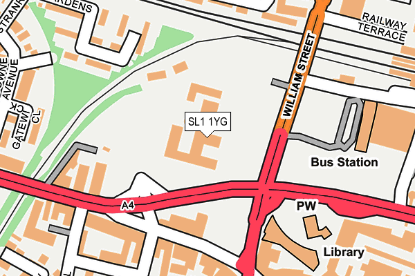 SL1 1YG map - OS OpenMap – Local (Ordnance Survey) SL1 1YG map - OS OpenMap – Local (Ordnance Survey)