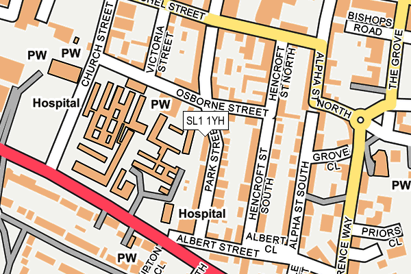 SL1 1YH map - OS OpenMap – Local (Ordnance Survey) SL1 1YH map - OS OpenMap – Local (Ordnance Survey)
