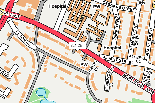 SL1 2ET map - OS OpenMap – Local (Ordnance Survey) SL1 2ET map - OS OpenMap – Local (Ordnance Survey)