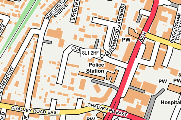 SL1 2HF map - OS OpenMap – Local (Ordnance Survey) SL1 2HF map - OS OpenMap – Local (Ordnance Survey)