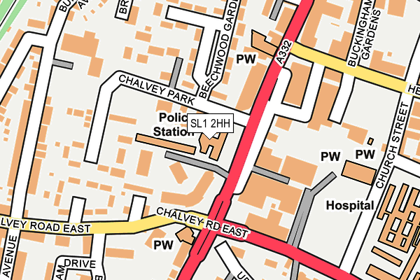 SL1 2HH map - OS OpenMap – Local (Ordnance Survey) SL1 2HH map - OS OpenMap – Local (Ordnance Survey)