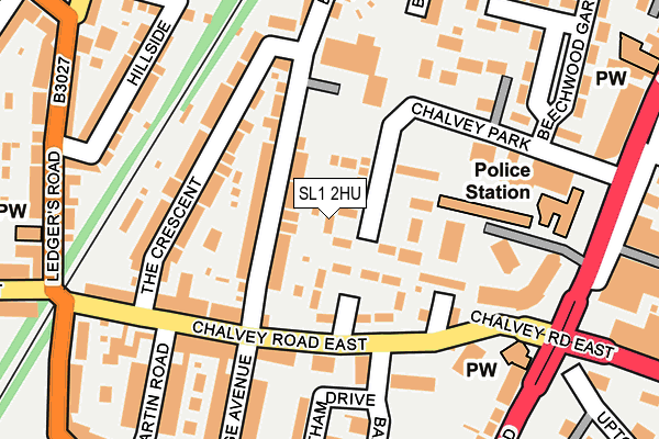 SL1 2HU map - OS OpenMap – Local (Ordnance Survey) SL1 2HU map - OS OpenMap – Local (Ordnance Survey)