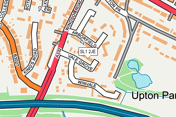 SL1 2JE map - OS OpenMap – Local (Ordnance Survey) SL1 2JE map - OS OpenMap – Local (Ordnance Survey)