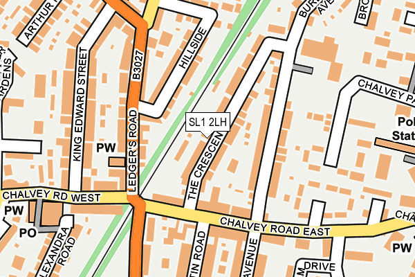 SL1 2LH map - OS OpenMap – Local (Ordnance Survey) SL1 2LH map - OS OpenMap – Local (Ordnance Survey)