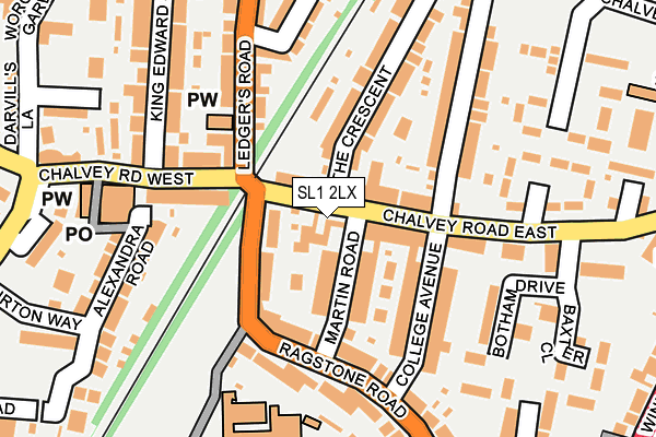 SL1 2LX map - OS OpenMap – Local (Ordnance Survey) SL1 2LX map - OS OpenMap – Local (Ordnance Survey)