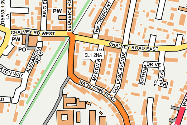 SL1 2NA map - OS OpenMap – Local (Ordnance Survey) SL1 2NA map - OS OpenMap – Local (Ordnance Survey)