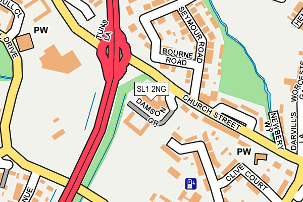 SL1 2NG map - OS OpenMap – Local (Ordnance Survey) SL1 2NG map - OS OpenMap – Local (Ordnance Survey)