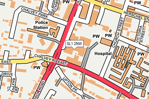SL1 2NW map - OS OpenMap – Local (Ordnance Survey) SL1 2NW map - OS OpenMap – Local (Ordnance Survey)