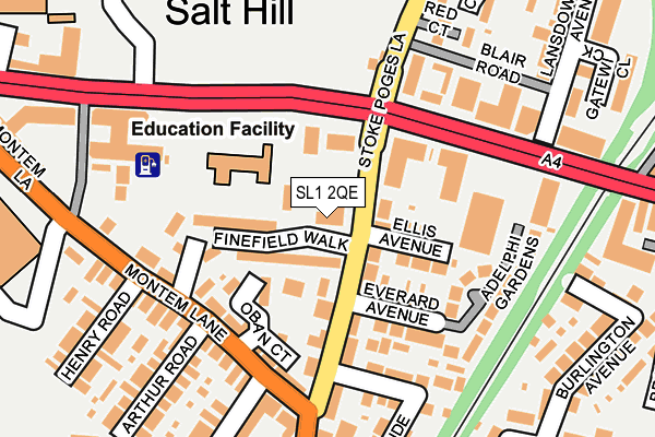 SL1 2QE map - OS OpenMap – Local (Ordnance Survey) SL1 2QE map - OS OpenMap – Local (Ordnance Survey)