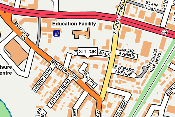 SL1 2QR map - OS OpenMap – Local (Ordnance Survey) SL1 2QR map - OS OpenMap – Local (Ordnance Survey)