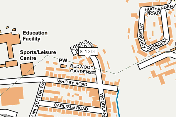 SL1 3DL map - OS OpenMap – Local (Ordnance Survey) SL1 3DL map - OS OpenMap – Local (Ordnance Survey)