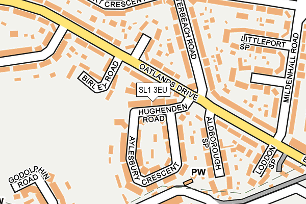 SL1 3EU map - OS OpenMap – Local (Ordnance Survey) SL1 3EU map - OS OpenMap – Local (Ordnance Survey)