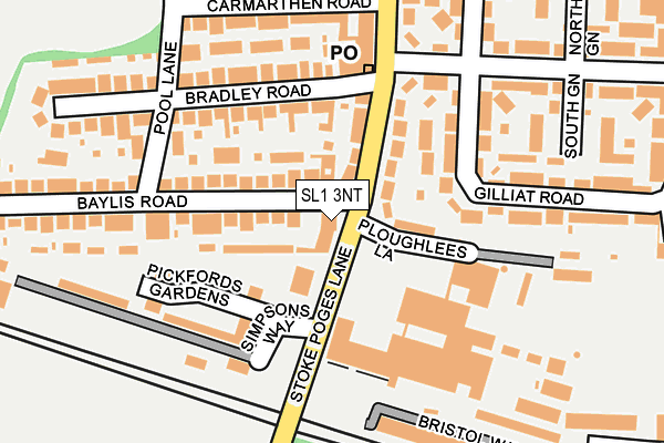 SL1 3NT map - OS OpenMap – Local (Ordnance Survey) SL1 3NT map - OS OpenMap – Local (Ordnance Survey)