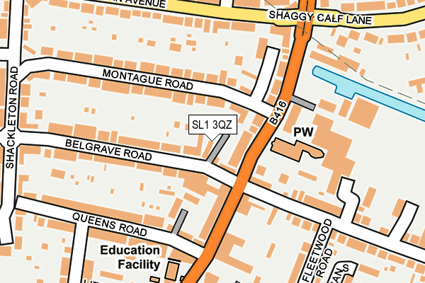 SL1 3QZ map - OS OpenMap – Local (Ordnance Survey) SL1 3QZ map - OS OpenMap – Local (Ordnance Survey)
