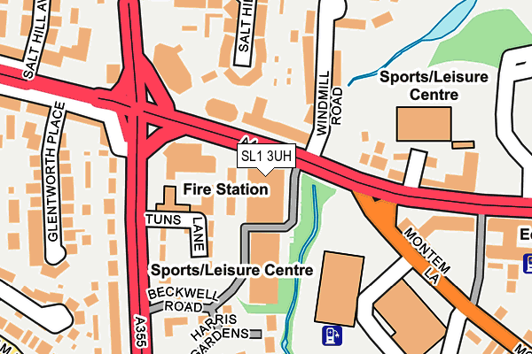 SL1 3UH map - OS OpenMap – Local (Ordnance Survey) SL1 3UH map - OS OpenMap – Local (Ordnance Survey)