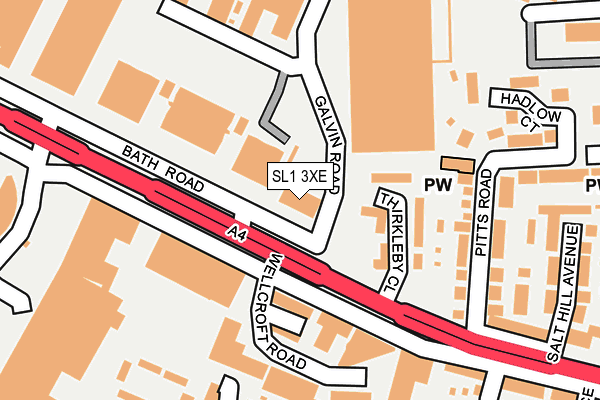SL1 3XE map - OS OpenMap – Local (Ordnance Survey)