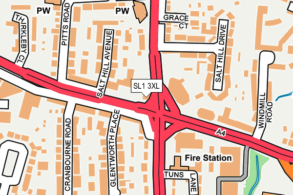 SL1 3XL map - OS OpenMap – Local (Ordnance Survey) SL1 3XL map - OS OpenMap – Local (Ordnance Survey)