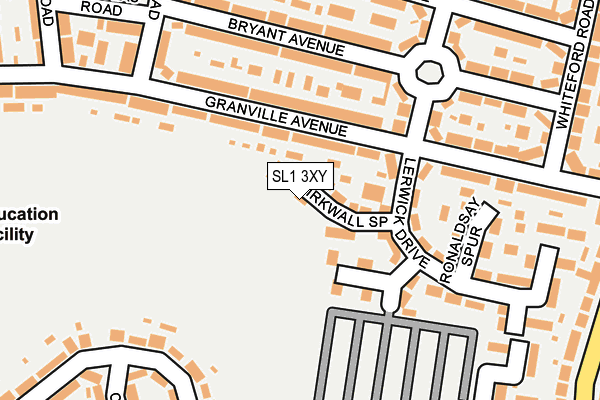 SL1 3XY map - OS OpenMap – Local (Ordnance Survey) SL1 3XY map - OS OpenMap – Local (Ordnance Survey)