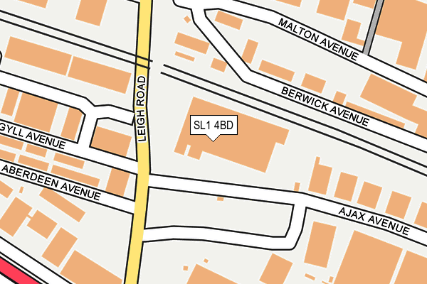 SL1 4BD map - OS OpenMap – Local (Ordnance Survey) SL1 4BD map - OS OpenMap – Local (Ordnance Survey)