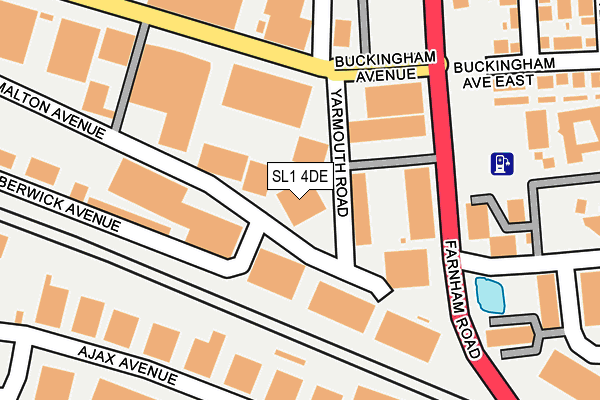 SL1 4DE map - OS OpenMap – Local (Ordnance Survey) SL1 4DE map - OS OpenMap – Local (Ordnance Survey)