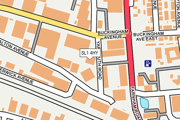SL1 4HY map - OS OpenMap – Local (Ordnance Survey) SL1 4HY map - OS OpenMap – Local (Ordnance Survey)