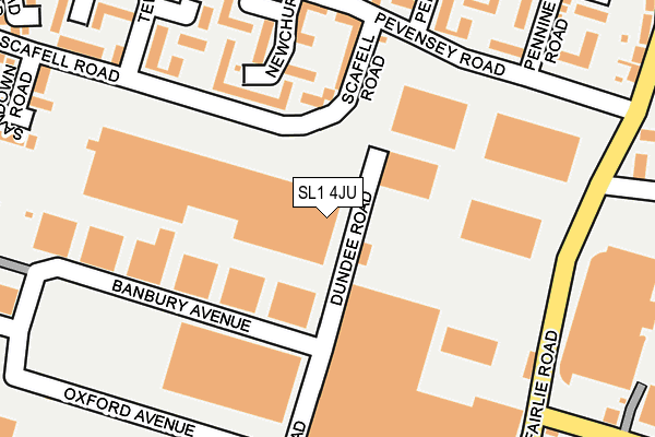 SL1 4JU map - OS OpenMap – Local (Ordnance Survey) SL1 4JU map - OS OpenMap – Local (Ordnance Survey)