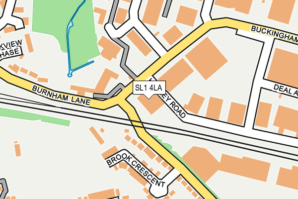 SL1 4LA map - OS OpenMap – Local (Ordnance Survey) SL1 4LA map - OS OpenMap – Local (Ordnance Survey)