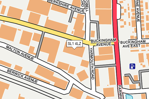 SL1 4LZ map - OS OpenMap – Local (Ordnance Survey) SL1 4LZ map - OS OpenMap – Local (Ordnance Survey)