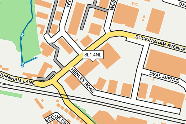 SL1 4NL map - OS OpenMap – Local (Ordnance Survey) SL1 4NL map - OS OpenMap – Local (Ordnance Survey)
