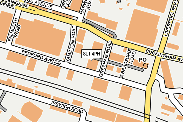 SL1 4PH map - OS OpenMap – Local (Ordnance Survey) SL1 4PH map - OS OpenMap – Local (Ordnance Survey)