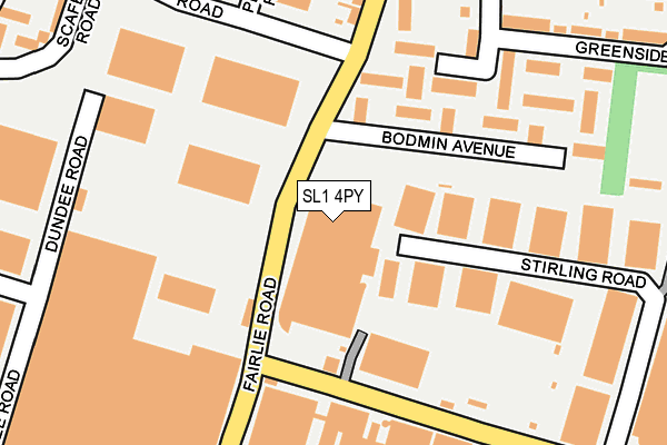 SL1 4PY map - OS OpenMap – Local (Ordnance Survey) SL1 4PY map - OS OpenMap – Local (Ordnance Survey)