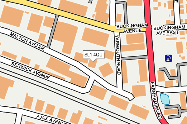 SL1 4QU map - OS OpenMap – Local (Ordnance Survey) SL1 4QU map - OS OpenMap – Local (Ordnance Survey)