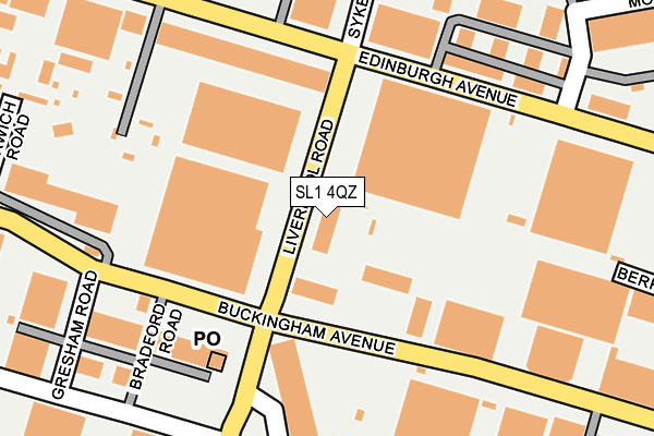 SL1 4QZ map - OS OpenMap – Local (Ordnance Survey) SL1 4QZ map - OS OpenMap – Local (Ordnance Survey)