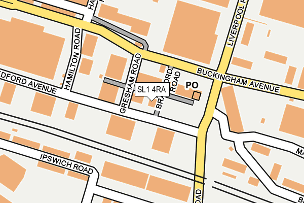 SL1 4RA map - OS OpenMap – Local (Ordnance Survey) SL1 4RA map - OS OpenMap – Local (Ordnance Survey)