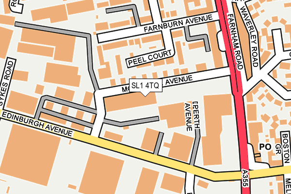 SL1 4TQ map - OS OpenMap – Local (Ordnance Survey) SL1 4TQ map - OS OpenMap – Local (Ordnance Survey)