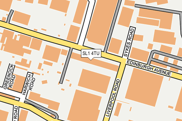 SL1 4TU map - OS OpenMap – Local (Ordnance Survey) SL1 4TU map - OS OpenMap – Local (Ordnance Survey)