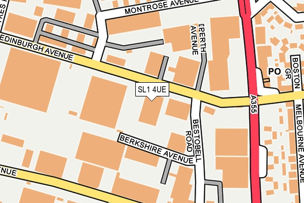 SL1 4UE map - OS OpenMap – Local (Ordnance Survey) SL1 4UE map - OS OpenMap – Local (Ordnance Survey)