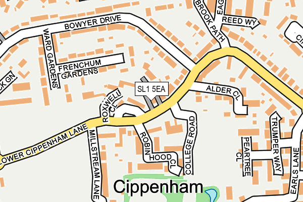 SL1 5EA map - OS OpenMap – Local (Ordnance Survey) SL1 5EA map - OS OpenMap – Local (Ordnance Survey)