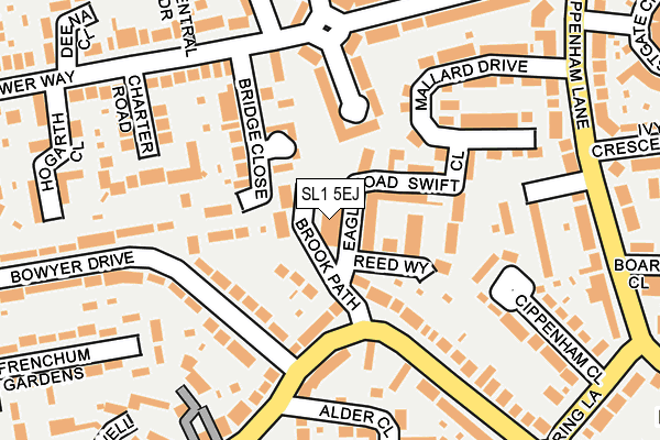 SL1 5EJ map - OS OpenMap – Local (Ordnance Survey) SL1 5EJ map - OS OpenMap – Local (Ordnance Survey)