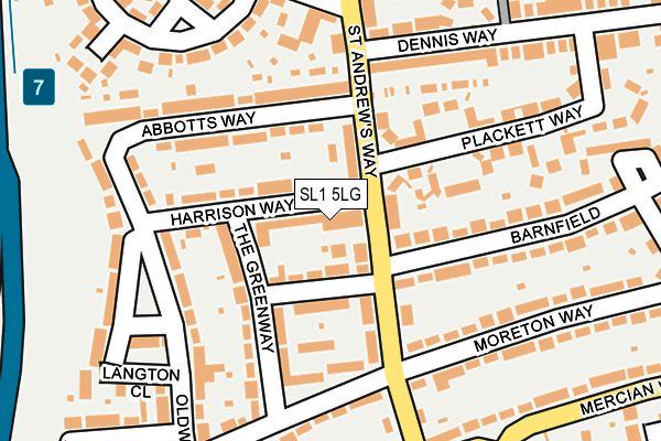 SL1 5LG map - OS OpenMap – Local (Ordnance Survey) SL1 5LG map - OS OpenMap – Local (Ordnance Survey)