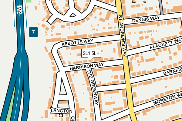 SL1 5LH map - OS OpenMap – Local (Ordnance Survey) SL1 5LH map - OS OpenMap – Local (Ordnance Survey)