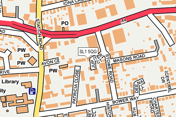 SL1 5QG map - OS OpenMap – Local (Ordnance Survey) SL1 5QG map - OS OpenMap – Local (Ordnance Survey)