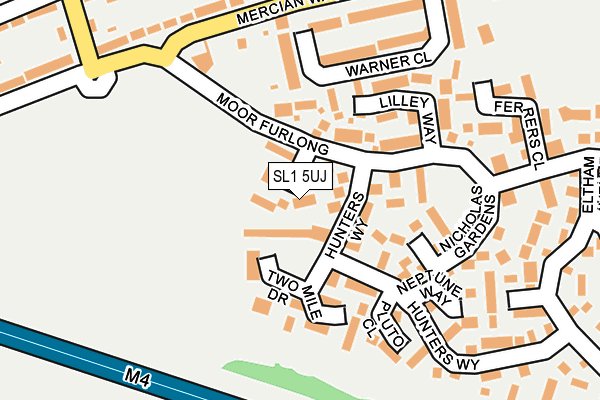 SL1 5UJ map - OS OpenMap – Local (Ordnance Survey) SL1 5UJ map - OS OpenMap – Local (Ordnance Survey)