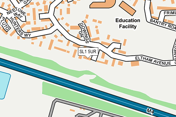 SL1 5UR map - OS OpenMap – Local (Ordnance Survey) SL1 5UR map - OS OpenMap – Local (Ordnance Survey)