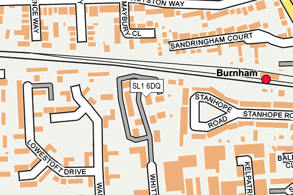 SL1 6DQ map - OS OpenMap – Local (Ordnance Survey)